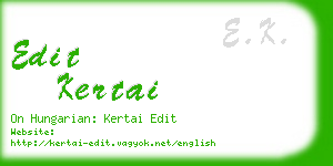 edit kertai business card